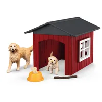 Schleich 42722 - Farm World, Hundehütte mit Goldenretrievern, 9