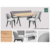 Home Affaire »Aretha Essecke, Sitzgruppe, Eckbank, Küchenbank«, (Set, 4