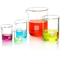 Luxuskollektion Glas Becherglas 25ml 50ml 100ml 250ml 500ml, 5er