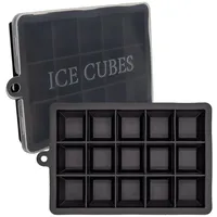 Intirilife 2x Eiswürfelformen in SCHWARZ – 2er Set à