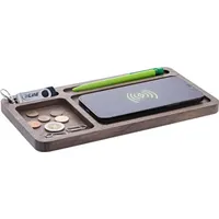 InLine InLine® WoodCharge – Organizer mit integrierter Qi-Ladefläche aus