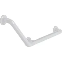 Normbau Winkelgriff Normbau aus Nylon, 135°, weiß, korrosionsgeschützter Stahlkern,