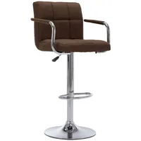 VidaXL Barhocker Braun Stoff