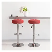 VidaXL Barhocker 2 Stk. Weinrot Stoff