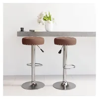 VidaXL Barhocker 2 Stk. Braun Stoff
