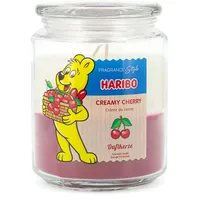 HARIBO Creamy Cherry Duftkerze 510 g rosa-weiß