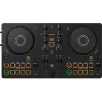 Pioneer DJ AlphaTheta DDJ-FLX2 Kompakter 2-Kanal DJ-Controller, Schwarz