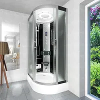 AcquaVapore D60-73M1R Komplettdusche mit Schiebetür 80 x 120 cm