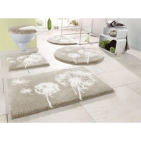 GRUND Badematte Pusteblume Beige Ø 50 cm