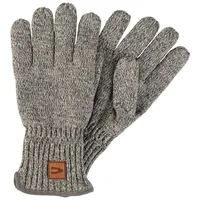 CAMEL ACTIVE Melierte Strickhandschuhe mit warmen Futter in Hellgrau