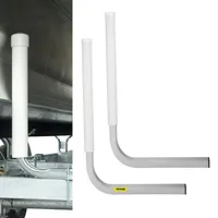 Vevor 22" Kurbelstützen Bootauflagen Set Bootsanhänger PVC Rohrabdeckung