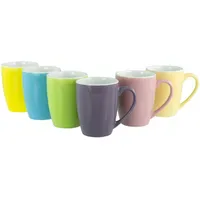 CreaTable Kaffeebecher 0,35 l Bunt 6 St.