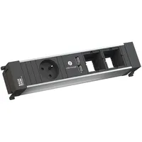 Bachmann POWER FRAME 1xUTE 1xUSB Charger 2xCM Strom 0,2m