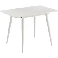 Vicco Esstisch Beaver, 80 x 70 cm ausziehbar Weiß,