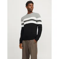 JACK & JONES Rundhalspullover »JJSANDER KNIT CREW NECK«, grau