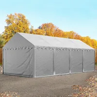 TOOLPORT 4x8 m Industriezelt Unterstand pvc Plane 750 n