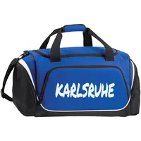 Multifanshop Sporttasche - Karlsruhe - Textmarker - Druck weiß
