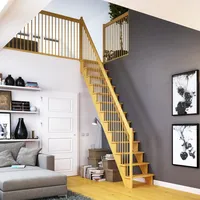 DOLLE Raumspartreppe Lyon Kiefer Holzgeländer 65 cm gerade FSC®