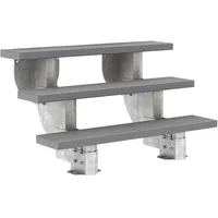 DOLLE Außentreppe Gardenstep 120cm breit 3 Stufen Trimax grau