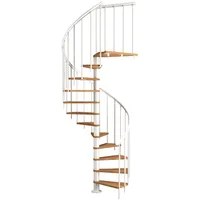 DOLLE Spindeltreppe Montreal Ø 120 cm Metallelemente Weiß 11