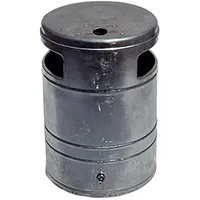 Schake Abfallbehälter 40l, + Ascher Ø 340mm Höhe 530mm,