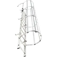Hailo Professional Hailo Steigleiter mit Rückenschutz STM-19 Stahl verzinkt