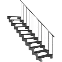 DOLLE Außentreppe Gardentop 11 Trimax-Stufen 80 cm Anthrazit +