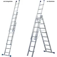 Iller-Leiter Iller Mehrzweckleiter Eurostars 3x9 Sprossen