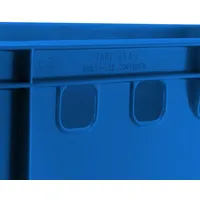 Buri Fleischkiste E2 blau 60x40x20cm Lagerkiste Eurobox aus Deutschland