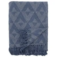 Bloomingville Decke 130 x 160 cm Blau