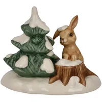 GOEBEL Sammelfigur »Winterwald, Weihnachtsdeko« Steingut, Figur - Drolliges Häschen