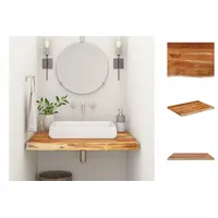 VidaXL Waschtischplatte 80x60x2,5 cm Rechteckig Massivholz Akazie