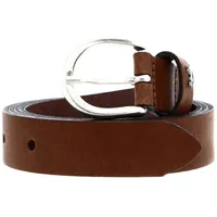 Mustang Ledergürtel in Braun mit glänzender Schließe-75