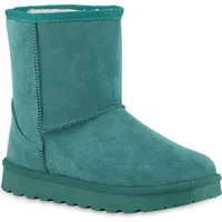 VAN HILL Damen Winter Boots in Grün