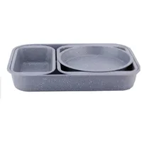 Cheffinger 4 Tlg. Back- und Auflaufform Antihaft, ineinander stapelbar