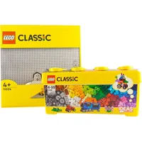 LEGO Classic Bausteine Box + 1 graue Platte -