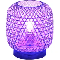GLOBO Bambus Nacht Tisch Lampe FERNBEDIENUNG Geflecht Leuchte dimmbar
