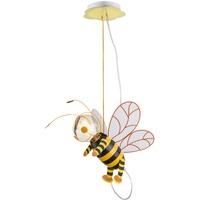 GLOBO Kinderzimmerlampe Pendelleuchte Biene LED Schlafzimmerlampe Hängelampe Junge Mädchen,