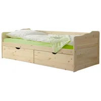 TICAA Sofabett Funktionsbett Gästebett Melanie Kiefer Natur inkl. Matratze