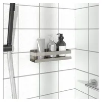 VidaXL Duschablage 23x6,5x6 cm Gebürsteter Edelstahl 304