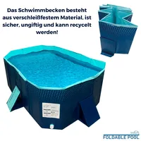 Starlyf Starlyf® Planschbecken, faltbarer Pool