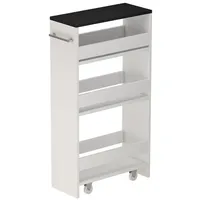 Vicco Rollregal Rivo Weiß/Anthrazit, 20 x 84.4 cm