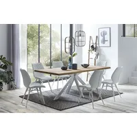 Home Affaire Esstisch »Tristan natur« mit echter Baumkante, beige