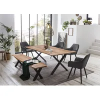 Home Affaire Esstisch »Soho« mit echter Baumkante, beige