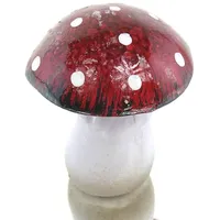 Kaemingk Deko Vintage Fliegenpilz Rot & Weiß Pilz Ø