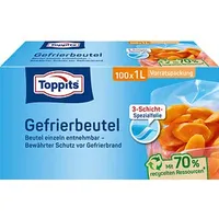 Toppits 100 Toppits Gefrierbeutel 1,0 l