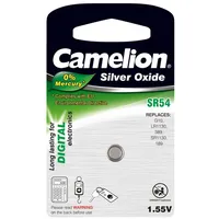 Camelion Silberoxid-Knopfzelle, 80 mAh, SR54, 11,5 mm