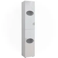 Vicco Wäscheschrank Irma, Weiß, 37.2 x 192 cm