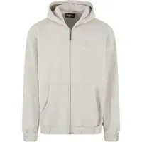 Dropsize Super Heavy Oversize Blank Zip Hoodie - Beige