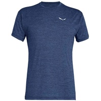 Salewa Puez Melange Dryton Kurzarm-t-shirt - Dark Denim Melange